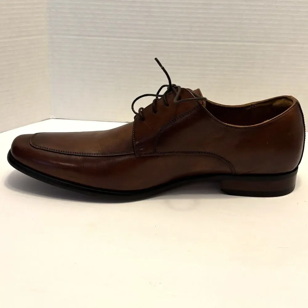 Florsheim Men's Flex Sole Brown Cognac Dress Shoes 13D Lace Up Comfort NWOB